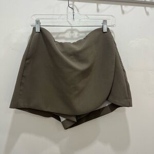 Zara Olive Skorts